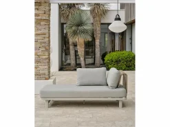 Discount Salón de jardín de esquina 6 plazas cuerda trenzada y aluminio Salones De Jardín