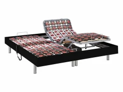 Outlet Salón de jardín de metal: 1 banco 2 sillas 1 mesa de centro verde almendra - CEDEIRA de MYLIA Cama Articulada