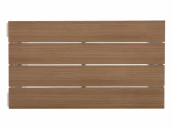 MYLIA Salón de jardín modular de aluminio: 2 sofás y una mesa de centro - con cojines beige - BAMBAÏA de