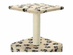 Outlet Sara Teresa Rascador para gatos con poste de sisal 55 cm huellas Juego De Animales
