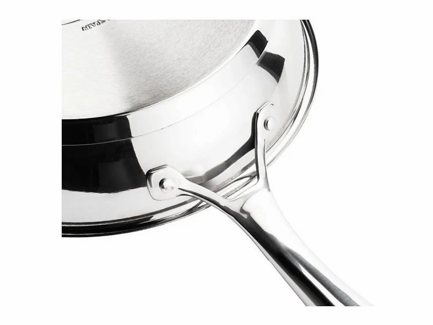 Outlet Sartén INOXIBAR 26 cm en acero inoxidable 18% Triply, mango ergonómico, compatible con todo tipo de fuegos e inducción, apta para lavavajillas Material Y Utensilios De Cocina
