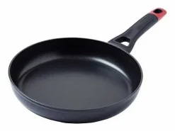 Pyrex Sartén Óptima+ aluminio forjado negro/rojo Ø26 cm Transparente