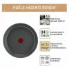 Tefal Sartén Ingenio Renew 28 cm, cerámica antiadherente, inducción, mango desmontable, fabricada en Francia