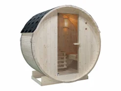 Sale Sauna de exterior 2 plazas, Ancho 185 x Prof. 120 x Alt. 190 cm, ISOKYRO Sauna De Exterior