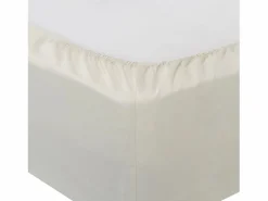 Hot PIKOLIN Sábana bajera 180x200cm| HOME| Algodón |Transpirable|140 hilos Beige