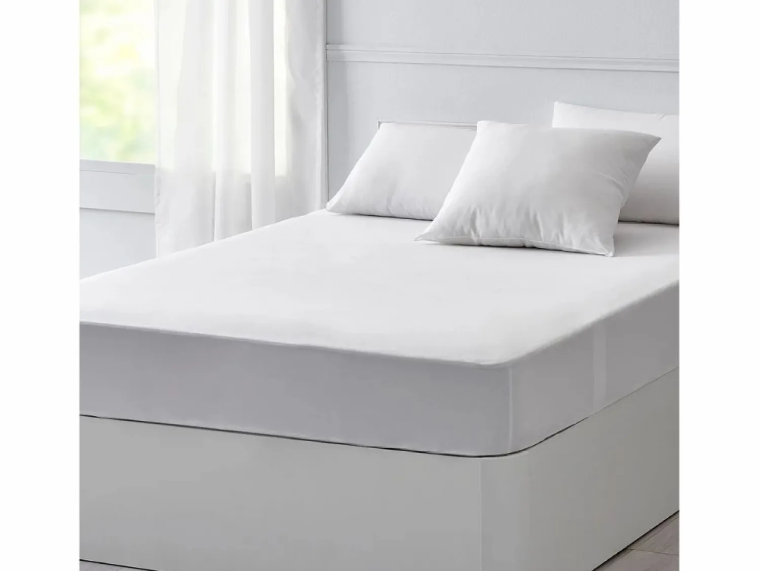 PIKOLIN Sábana bajera y protector colchón 180x196cm| PKH| 2 en 1| Impermeable