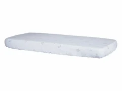 Sauthon Sábanas ajustables 140x70 cm de algodón orgánico Blanco
