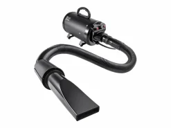 Discount Secador de Pelo para Mascotas SucceBuy de 2000 W, Velocidad Ajustable, 4 Boquillas, Color Negro