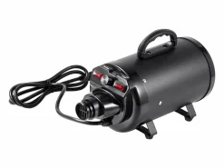 Discount Secador de Pelo para Mascotas SucceBuy de 2000 W, Velocidad Ajustable, 4 Boquillas, Color Negro