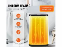 Secador de Toallas SucceBuy, Balde Calentador de Toallas 20L, Pantalla LED, Luz en U, Minutería,