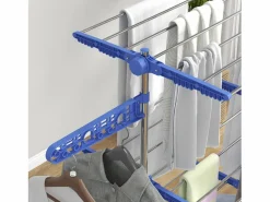 Online Secadora de ropa con ruedas, 3 niveles con alas laterales, acero, (142x55x152 cm) Perchero