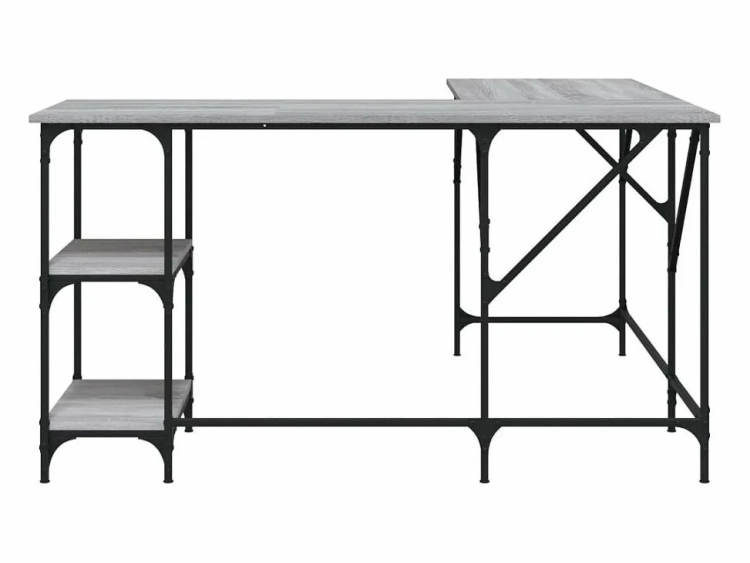 Garden Furniture Selma Escritorio madera de ingeniería Sonoma 139x139x75 cm
