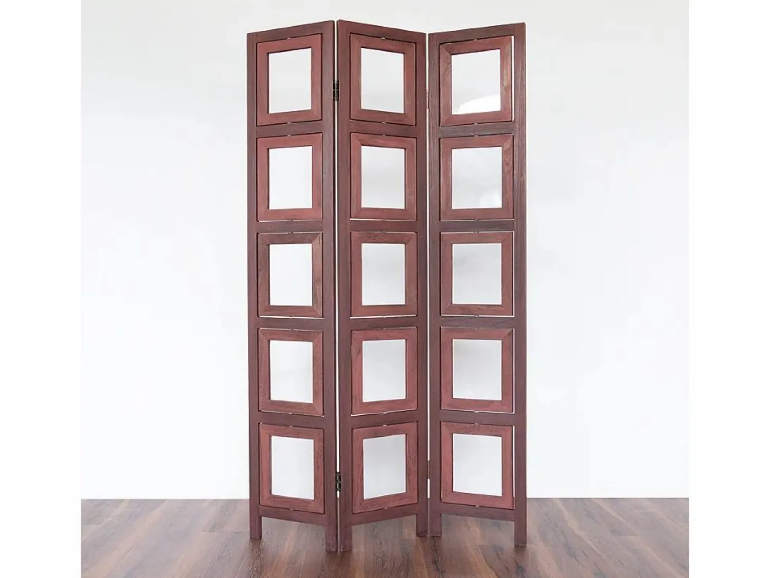 Separador de ambiente 161x93x2 cm paraviento marrón