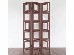 Separador de ambiente 161x93x2 cm paraviento marrón