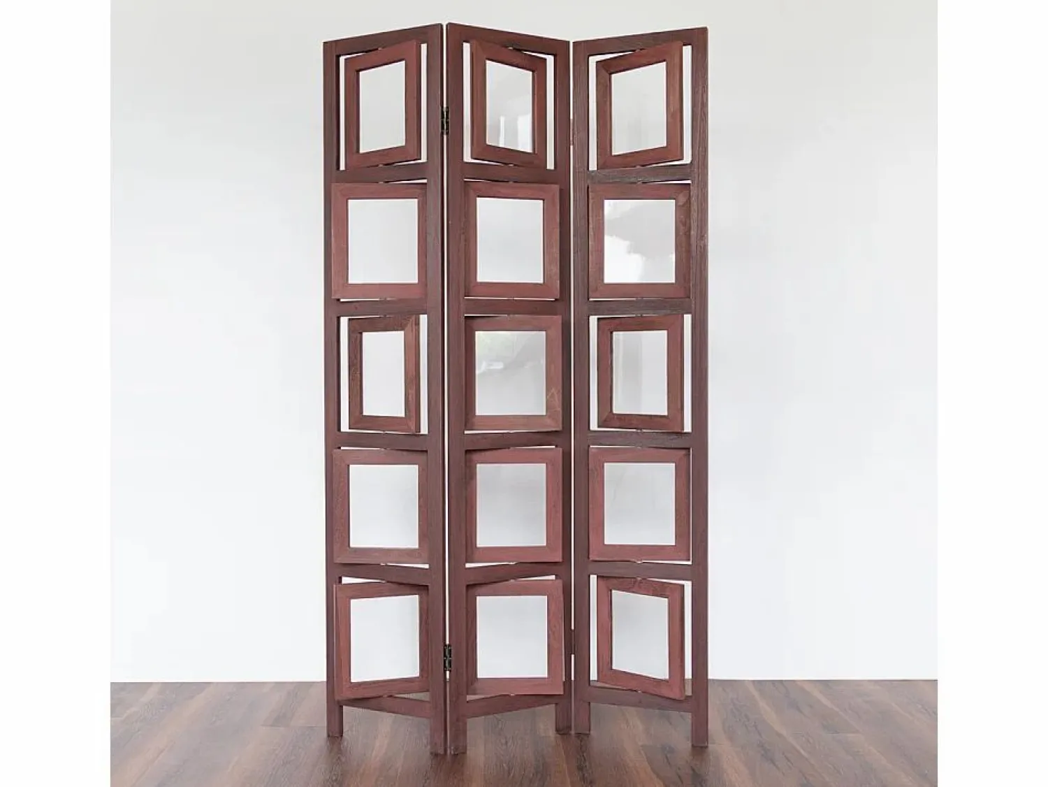 Separador de ambiente 161x93x2 cm paraviento marrón