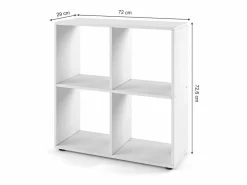 Separador de ambientes 72.6x29x72 tetra Estantería