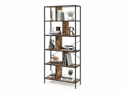 Discount Separador de ambientes madera antigua 80x30x180 fyrk Estantería