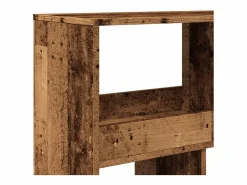 Sale Clicnbuy Separador de ambientes madera envejecida 100x33x187,5 cm Marru00f3n
