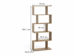 Best Separador de ambientes sonoma 70x23.8x164.1 levio Estantería