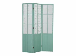 Outlet Separador de ambientes 170x120x2 cm Turquesa Estilo campestre Azul turquesa / Blanco