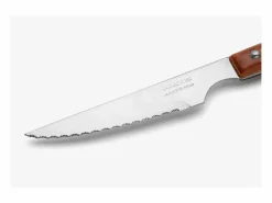 ARCOS Set 6 Pzas. Cuchillo chuletero madera de haya comprimida filo perlado 110 mm