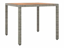 Clearance Clicnbuy Set comedor de jardín 5 piezas con cojines ratán sintético Gris