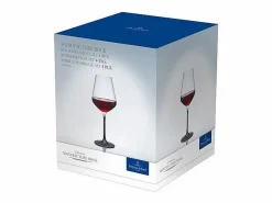 Online VILLEROY & BOCH Set de 4 copas de vino tinto de cristal transparente/ 470 ml, Manufacture Rock Negro