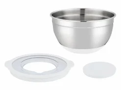 Sale Arthur Martin Set de 3 ensaladeras de acero inoxidable 16-24 cm con tapas herméticas y base antideslizante de silicona Multicolor