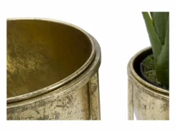 Clearance Set de 2 maceteros metálicos s Lumai para plantas Macetero