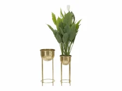 Clearance Set de 2 maceteros metálicos s Lumai para plantas Macetero
