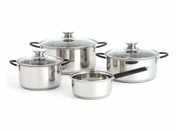 Online Set de 4 ollas Sensory Quid acero inox Ø14/Ø24/Ø20/Ø24 cm Plateado