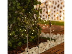 Sale Ledkia Set de 3 Pinchos LED Exterior Solar Diente de Leon 3000K Blanco Cálido Negro