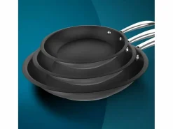 Set de 3 sartenes Cecotec Polka Classy 20-24-28 Bucket Steel acero inoxidable Ø20/Ø24/Ø28 cm Negro