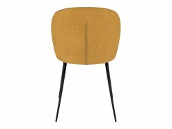 Rendez-Vous Déco Set de 2 sillas amarillas en tejido bouclé con patas de metal - Groom