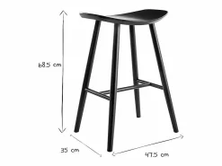 Best Set de 2 taburetes de cocina s 65 cm DEMORY Muebles De Bar|Taburete Alto