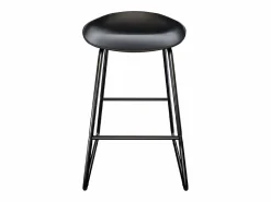 Clearance Rendez-Vous Déco Set de 2 taburetes para isla de cocina de plástico 65,5 cm - Yoshi Negro