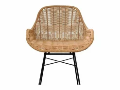 Rendez-Vous Déco Set de 2 taburetes para isla de cocina en resina tejida natural 65 cm - Carmela