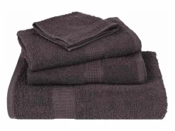 New vidaxl Set de 12 toallas Ariel 360 gramos algodón antracita Gris antracita