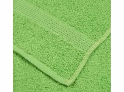 Discount vidaxl Set de 12 toallas Ariel 360 gramos algodón Verde
