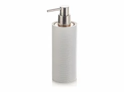 Set de accesorios de baño en resina gris y bambú Gaeta - Accesorios De Wc
