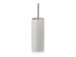 Set de accesorios de baño en resina gris y bambú Gaeta - Accesorios De Wc