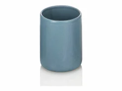 Set de accesorios de baño 4 piezas en cerámica mate azul Skylar