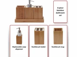 Discount Set de baño -B85 (4 piezas) Accesorios De Wc