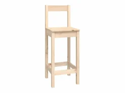 Best vidaxl Set de bar 9 piezas madera maciza de pino Color natural claro