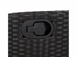 Hot Clicnbuy Set de comedor de jardín 7 piezas y cojines ratán sintético Negro