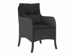 Clicnbuy Set de comedor de jardín 7 piezas y cojines ratán sintético