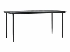 Clicnbuy Set de comedor de jardín 7 piezas y cojines ratán sintético