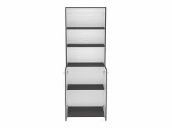 Best Set de estanteria de oficina home de 3 piezas en melamina con estantes y 2 puertas , 180.6 cm X 188.4 cm X 29.9 cm , Librería