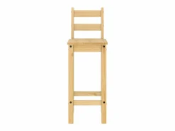 vidaxl Set de mesa alta y taburetes de bar 3 pzas madera maciza pino