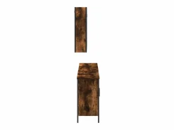 Best vidaxl Set de muebles baño 3 pzas madera contrachapada roble ahumado Marru00f3n